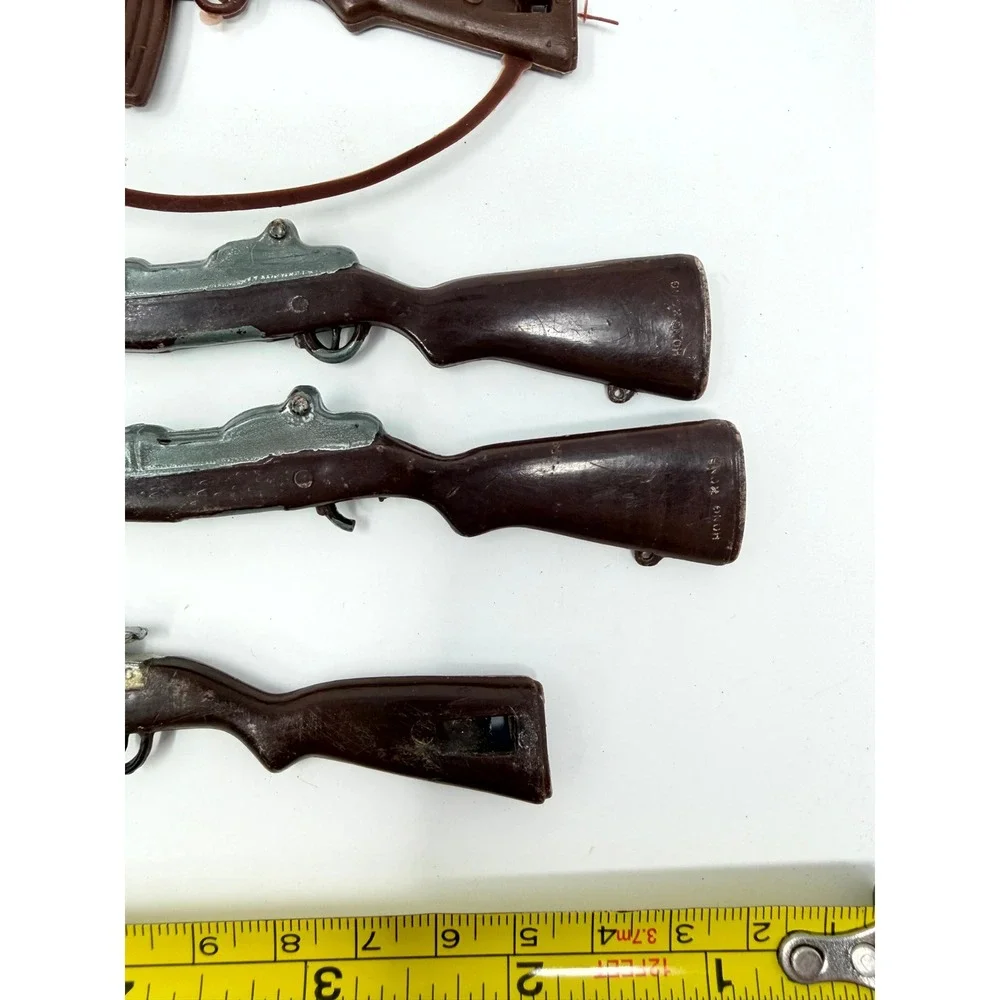 Vintage GI Joe Accessories Lot 4 Rifles M1 Garand Carbine 12 Inch Figures Hasbro